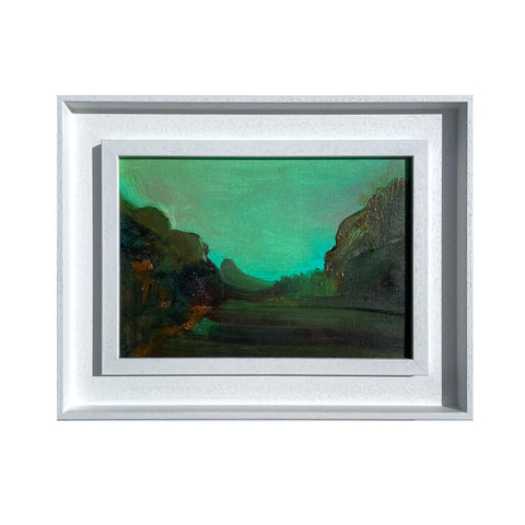 Fields under emerald skies - Landscape - Oil Painting by mostlyjavi