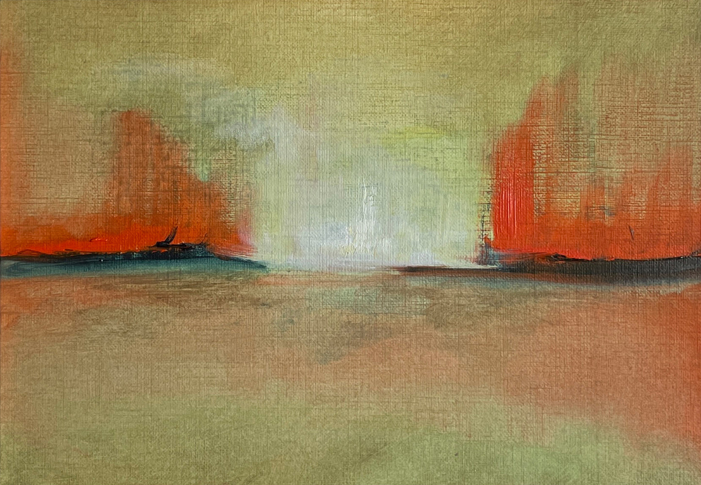 Waterfall amongst the blaze