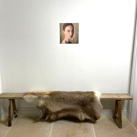 Blurred girl with a scar - Oil Painting by mostlyjavi