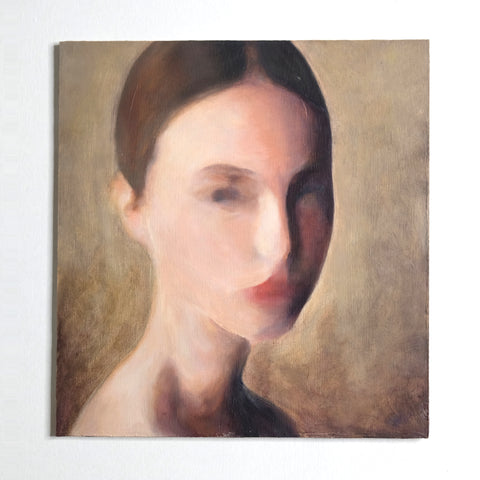 Blurred girl with a scar - Oil Painting by mostlyjavi