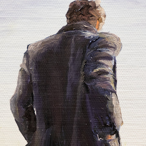 The walk - Oil Painting by mostlyjavi