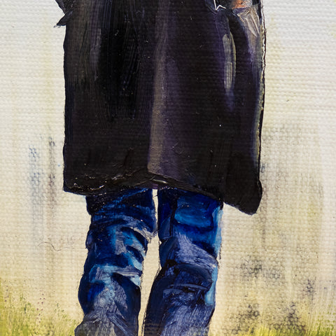 The walk - Oil Painting by mostlyjavi